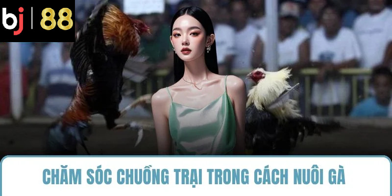 Chăm sóc chuồng trại trong cách nuôi gà