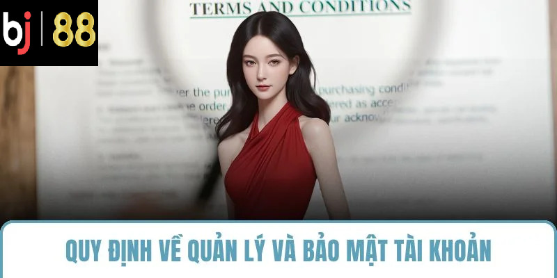 Quy định về quản lý và bảo mật tài khoản